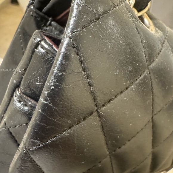 Chanel Small Classic Double Flap Black Lambskin SHW - Picture 13 of 13